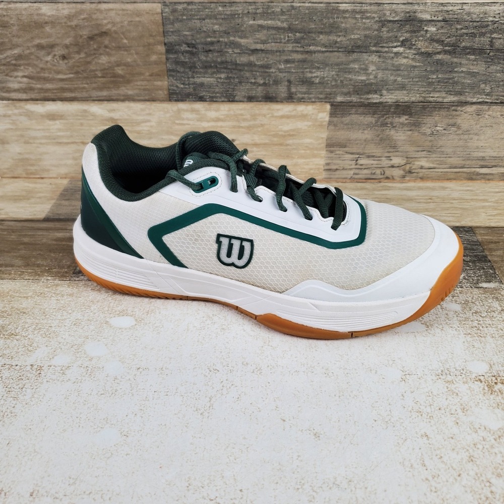 Wilson Courtglide Mens Shoes Sz 8.5 Athletic Tennis White Sycamore Gum Sneakers